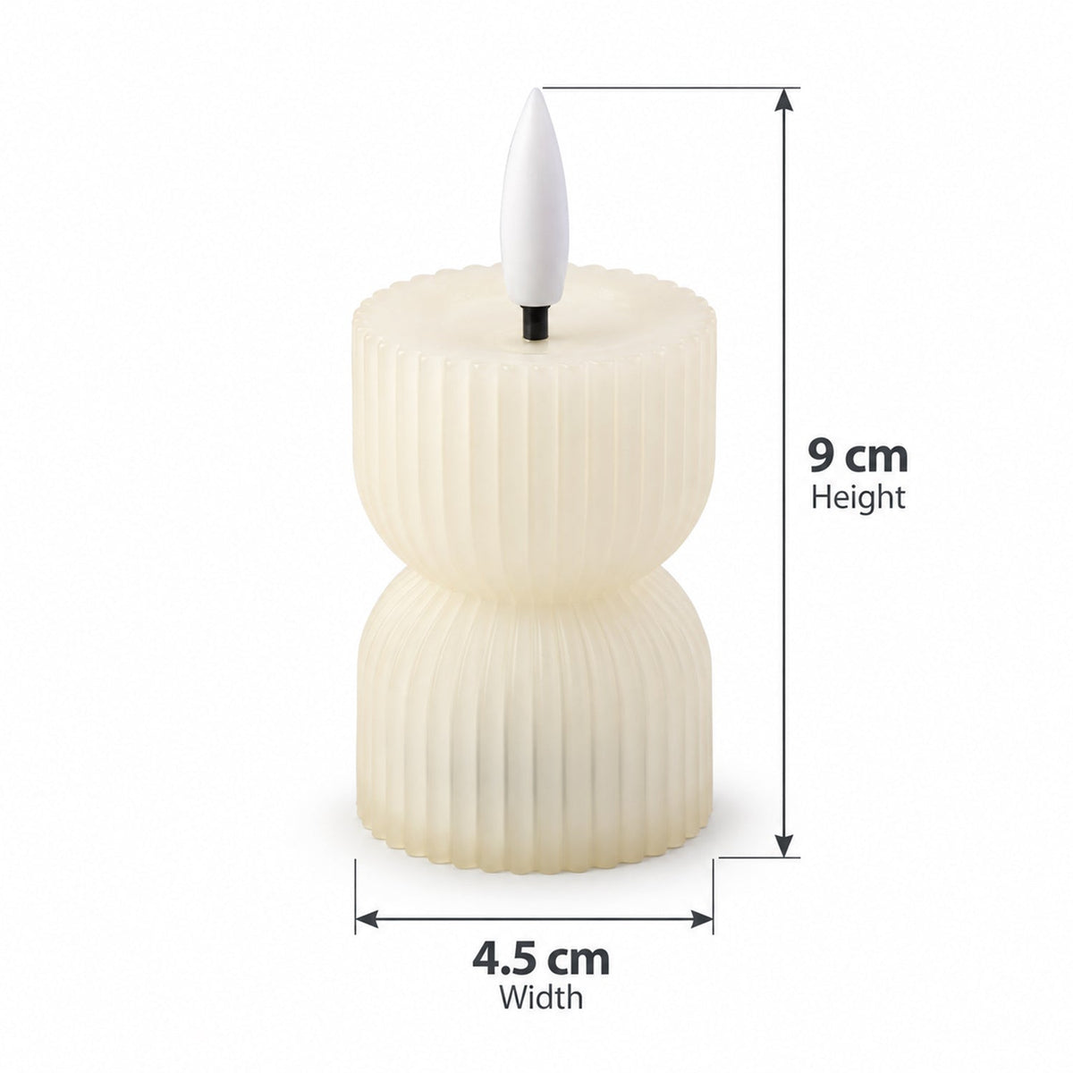 LED candle size guide