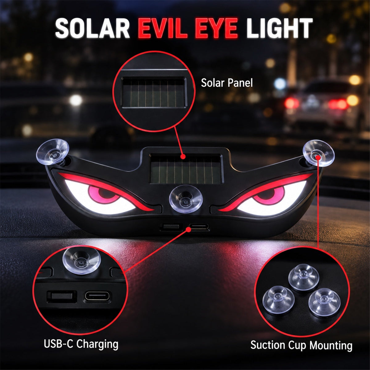 Warning light USB charging detail