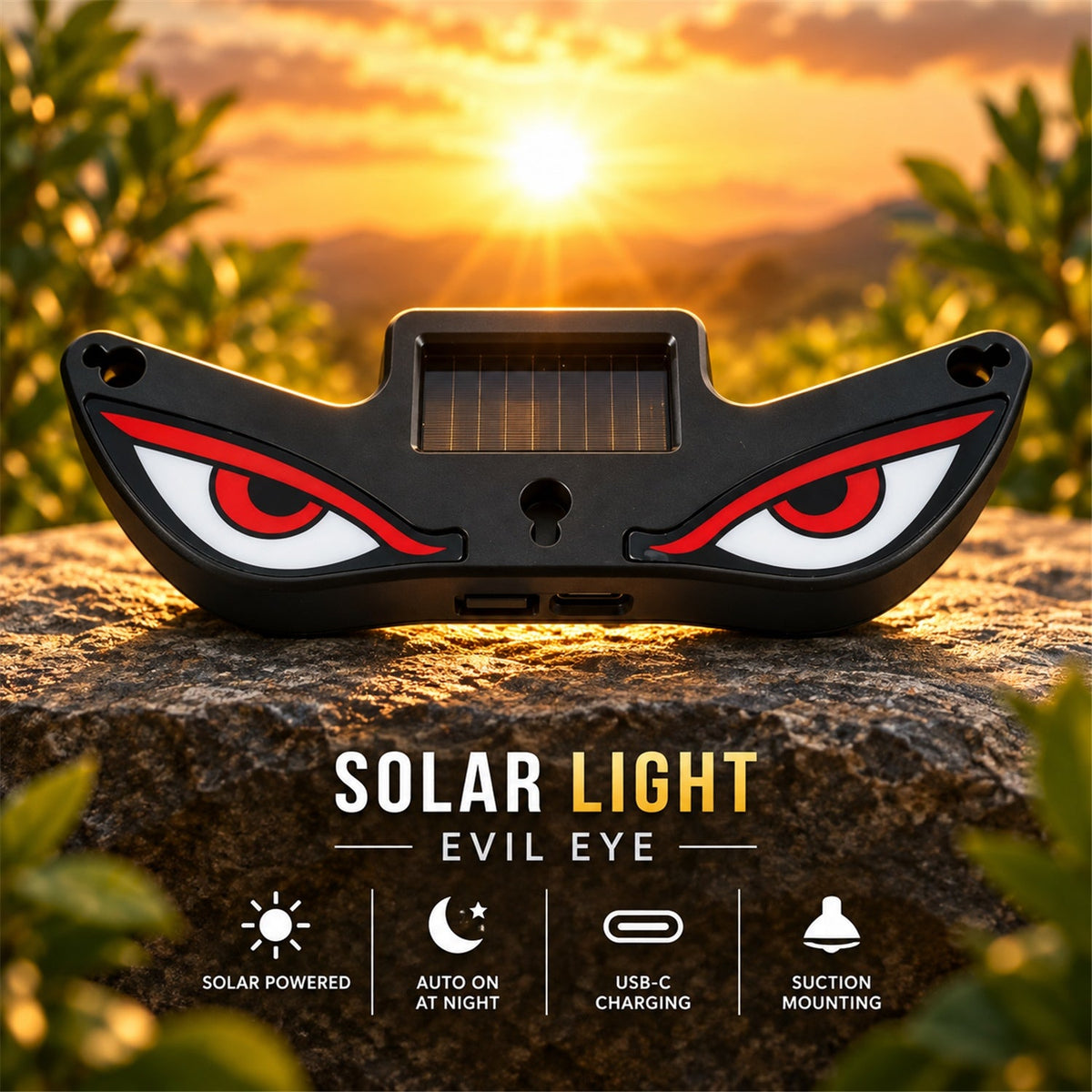 Warning light solar panel detail