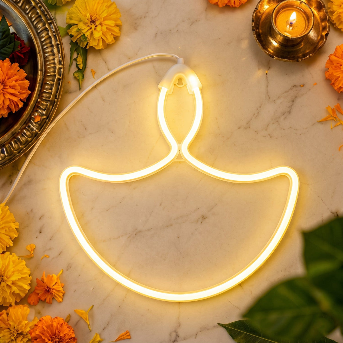 LED Diya Hanging Decor