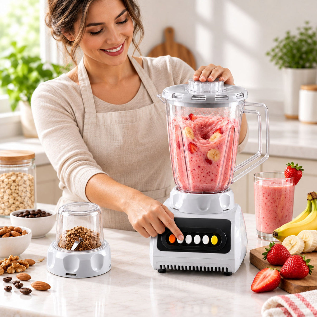 Electric mixer grinder blender smoothies kitchen