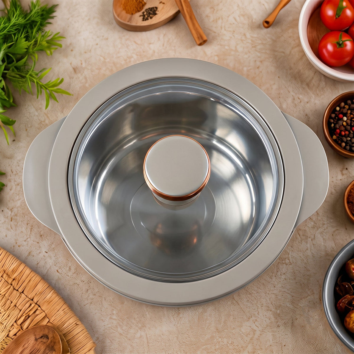 Crystal casserole white bg