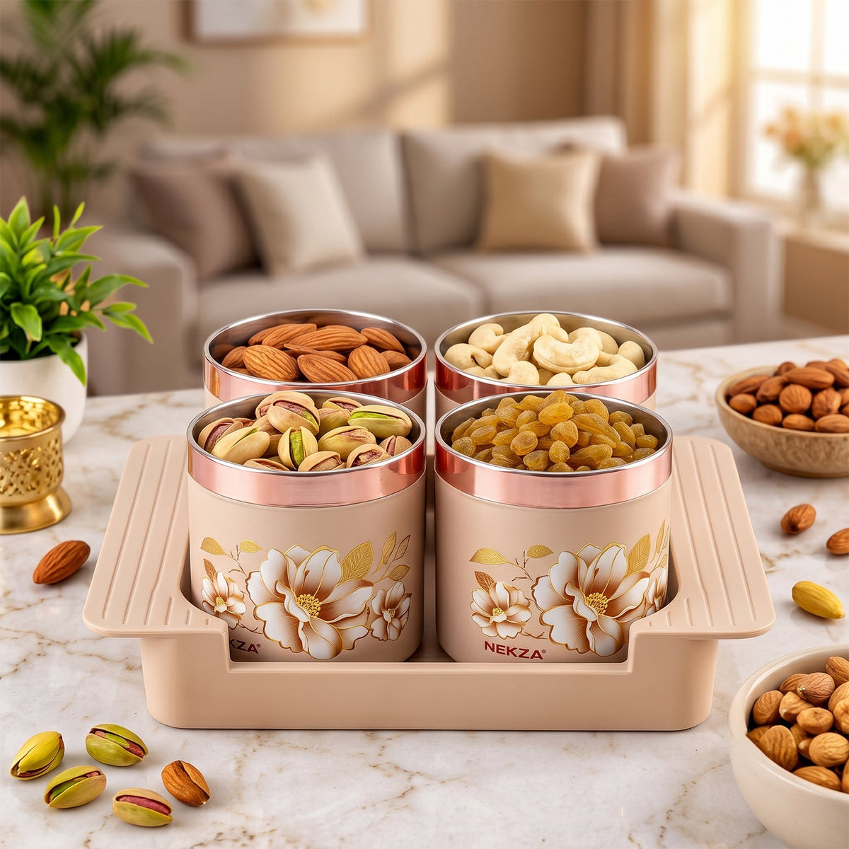 Serving tray storage containers kitchen