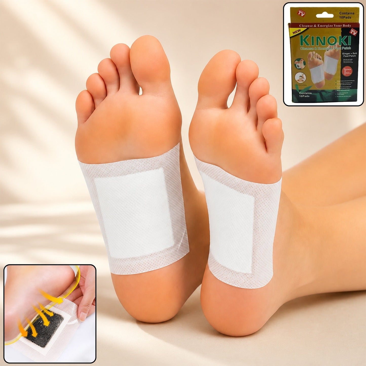 Kinoki detox foot pads pack front