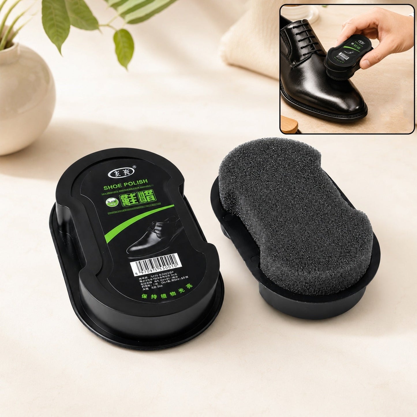 🎁 Shoe Polish Sponge – Instant Shine & Easy Leather Care