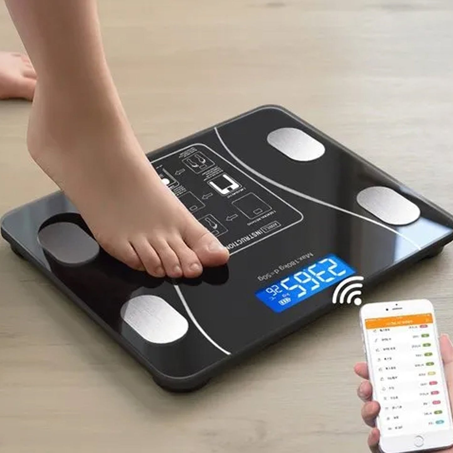 Digital body weight scale with app