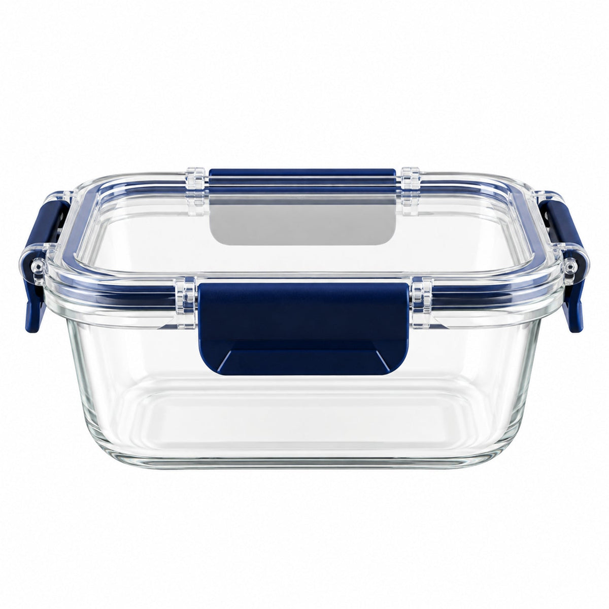 Cello 640ml Rectangular Glass Food Storage Container with Smart Lock Lid (1 Pc)