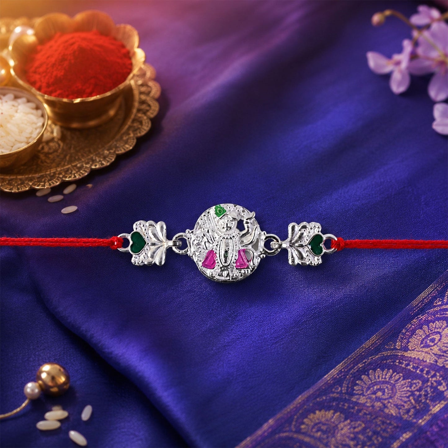 Rakhi tied on brother's wrist for Raksha Bandhan