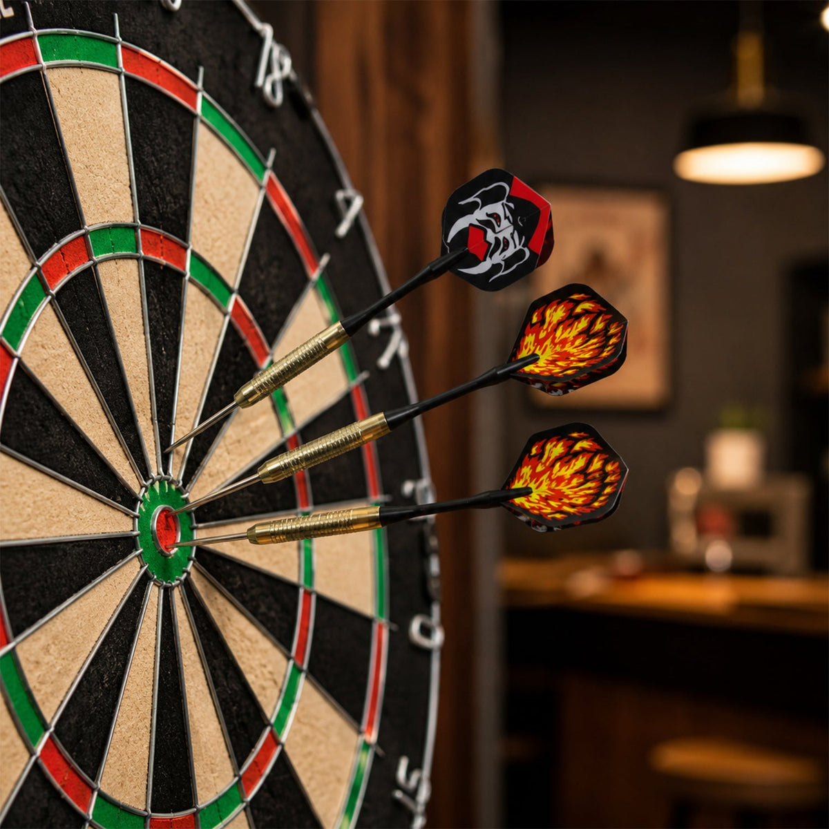 Steel tip dart set lifestyle view