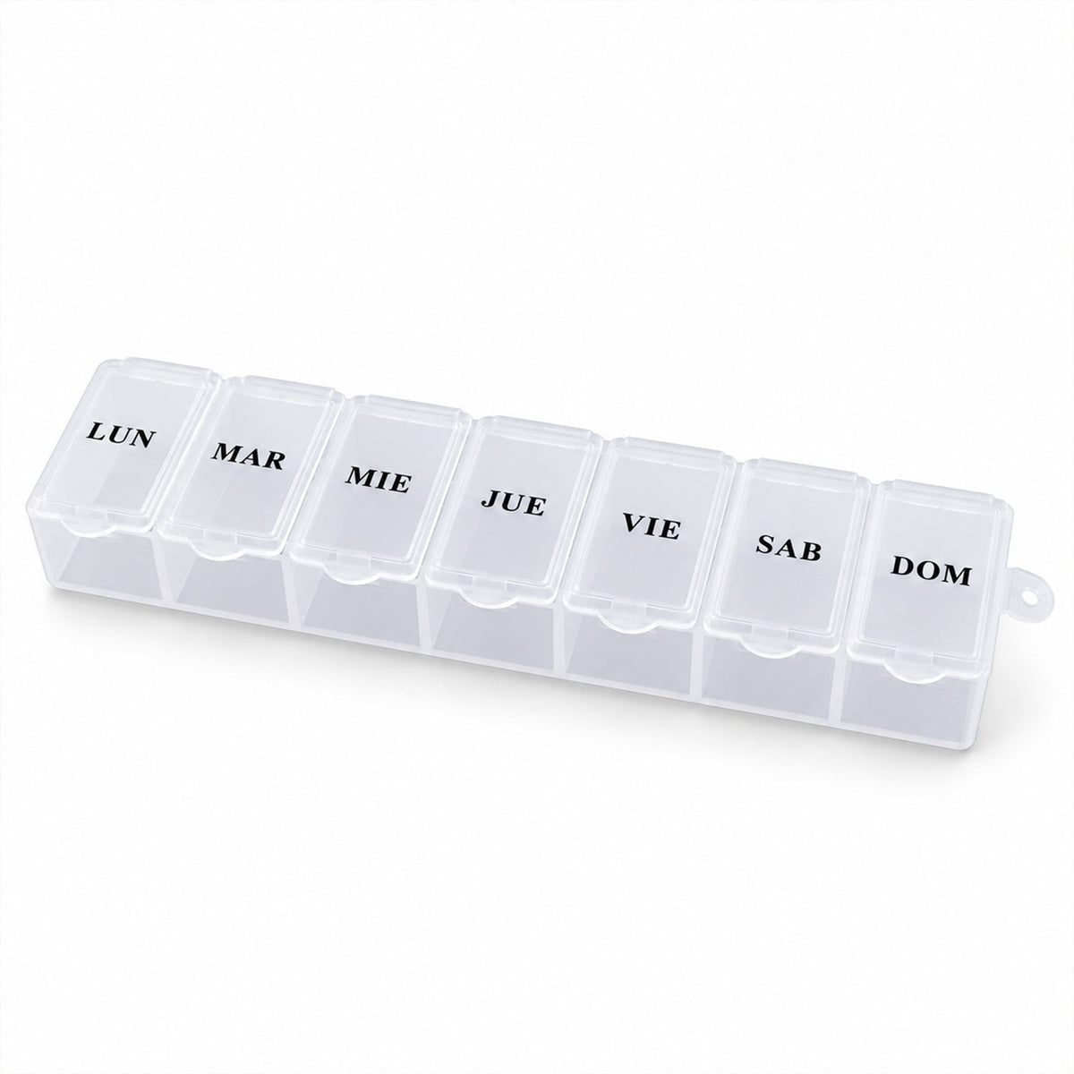 Weekly Pill Box with Individual Flip Lids for Travel Use (7 Compartment)