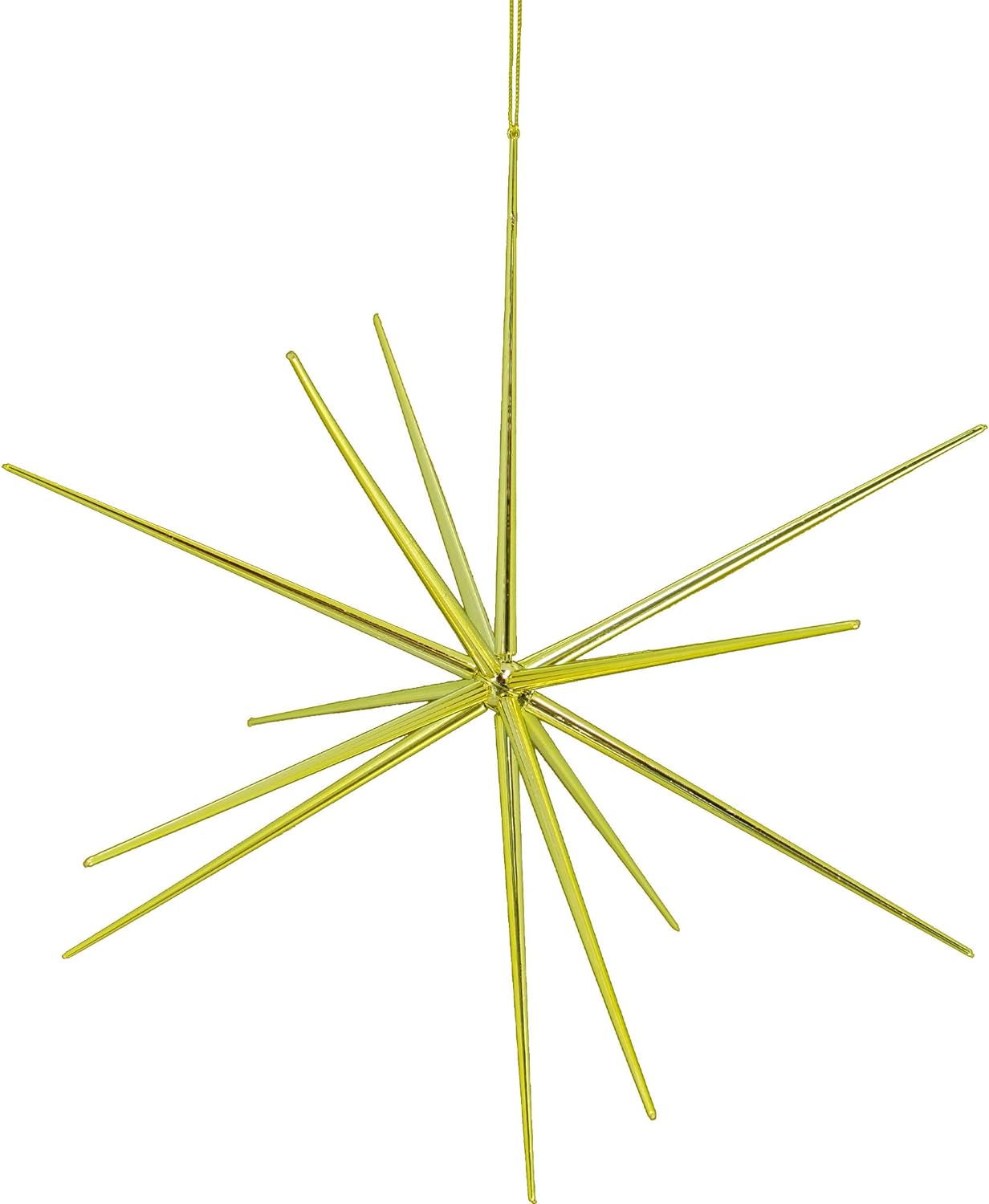 3D Gold Star Hanging Decoration Star, Acrylic Look Hanging Luminous Star for Windows, Home, Garden Festive Embellishments for Holiday Parties Weddings Birthday Home Decoration (Medium)