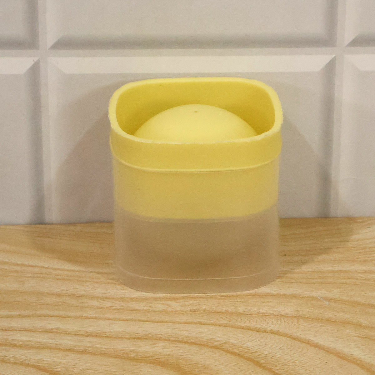 Silicone Ice Ball Mold with Removable Lid for Round Drink Ice Cubes (1 Pc)