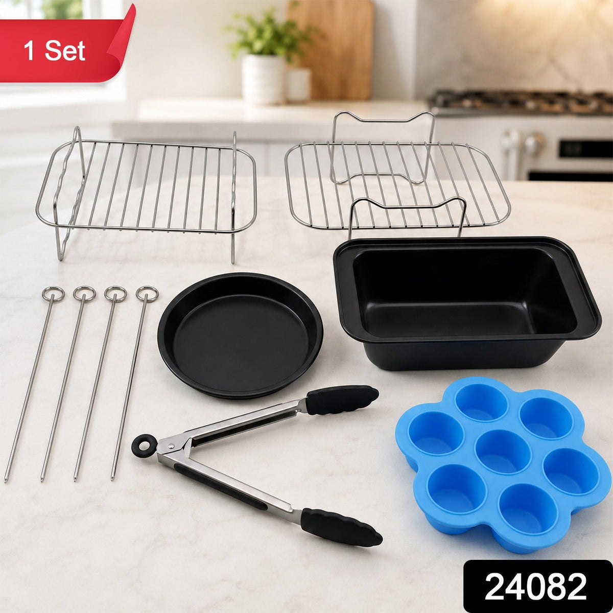 Air Fryer Accessories Set for Multi-Level Cooking & Baking