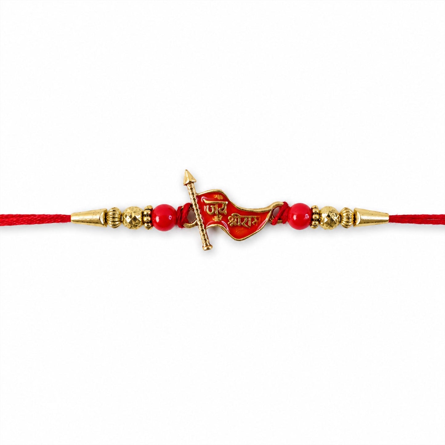 Close-up of Meenakari work on Rakhi beads