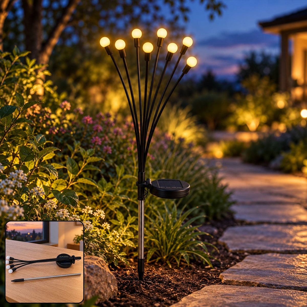 Solar Firefly Garden Light