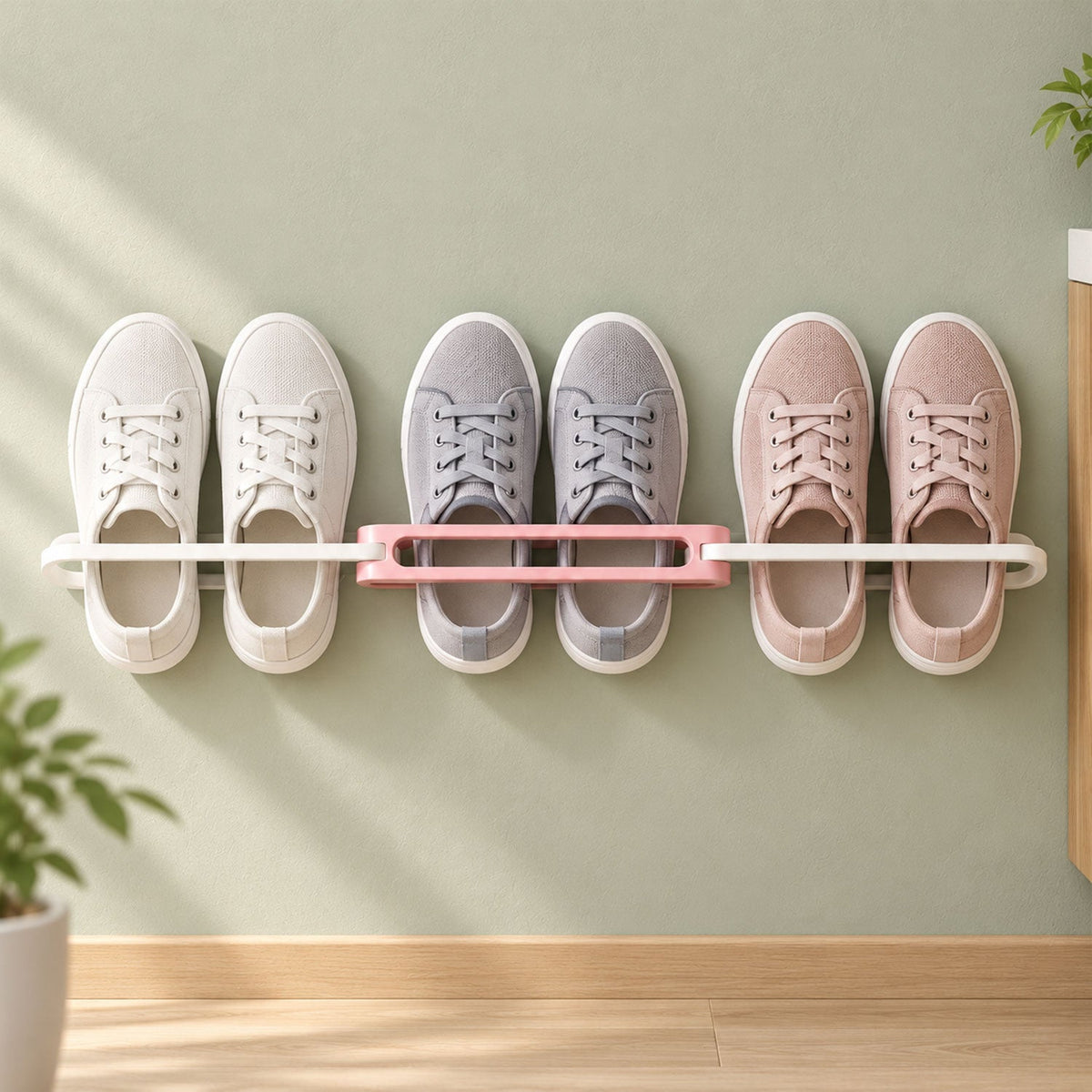 Wall Mounted Shoe Rack