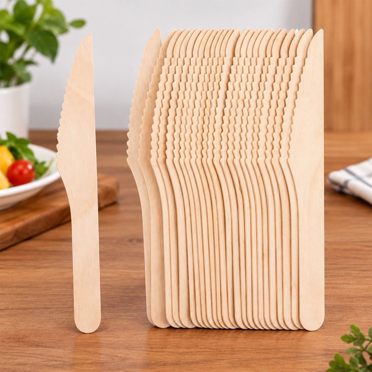 165mm Wooden Knife – 30 Pcs Pack