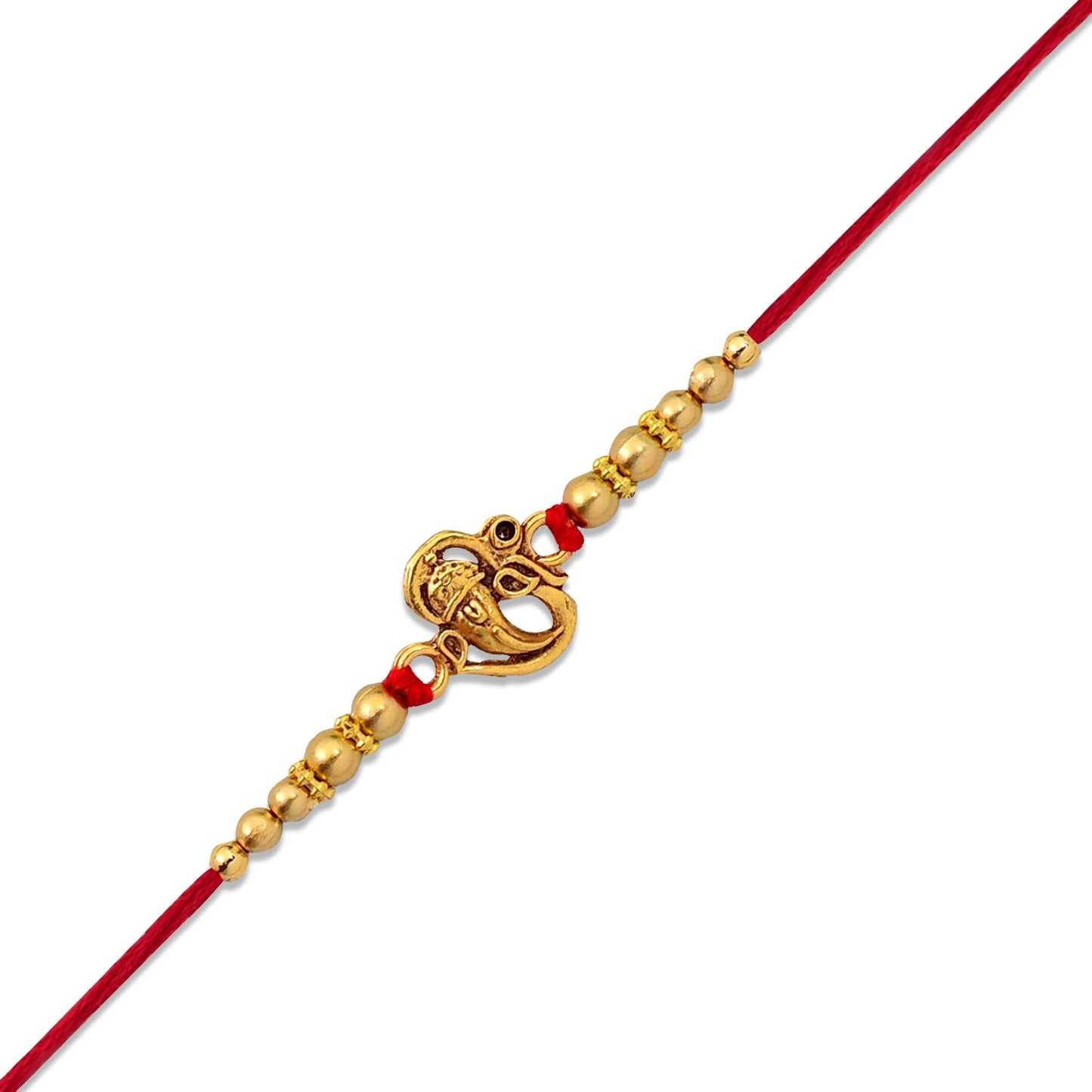 Gift-ready presentation of Ganesha Rakhi for Raksha Bandhan.