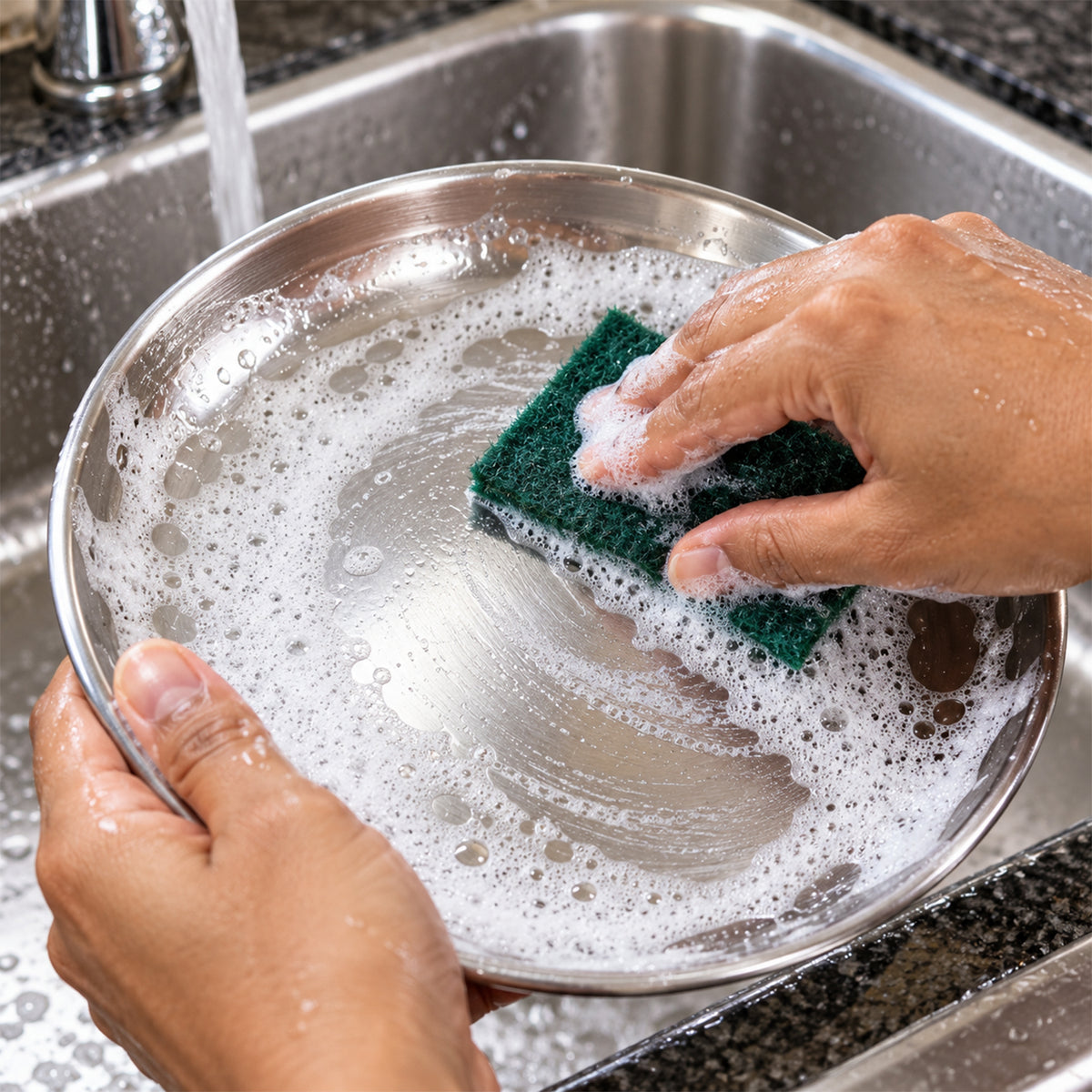 Scrub Sponge Pads – Aqua Green, Pack of 5 for Home | Velvet Wipe