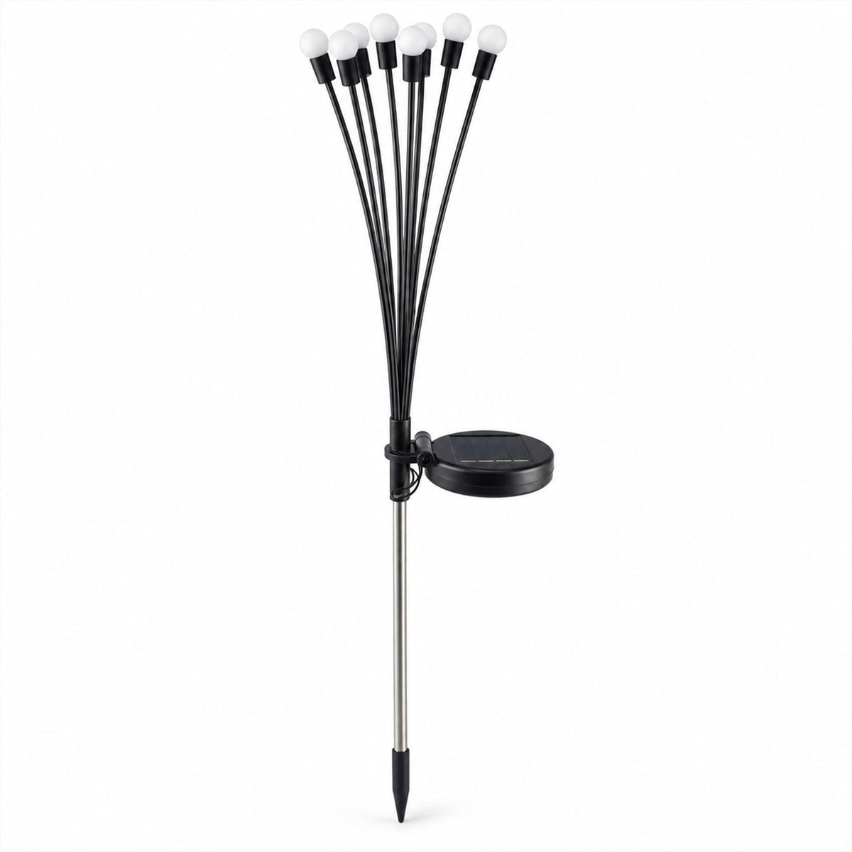 Black Stem Solar Garden Lamp