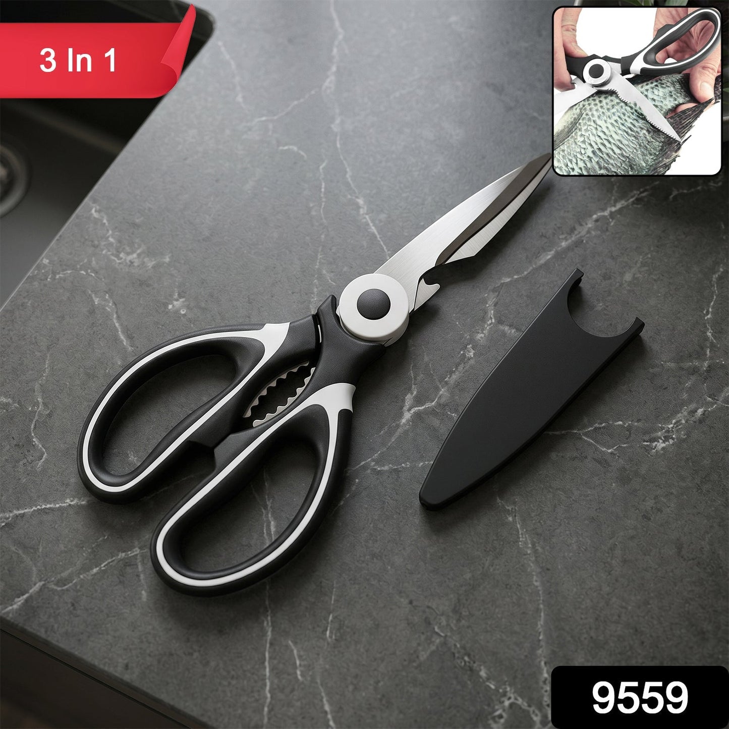 Multipurpose kitchen scissor pack