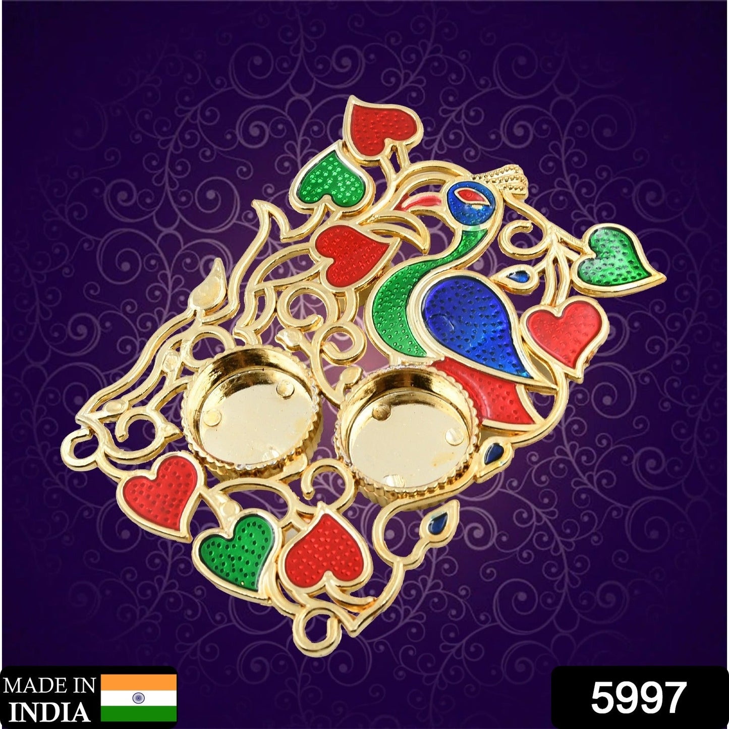 Rakasha Bandhan Special Puja Thali, Kumkum Thali Holder, Pooja Return Gift, Indian Housewarming Gifts, Brother / Bhai / Bhabhi / Sister / Family Rakhi for Rakshabandhan, Diwali