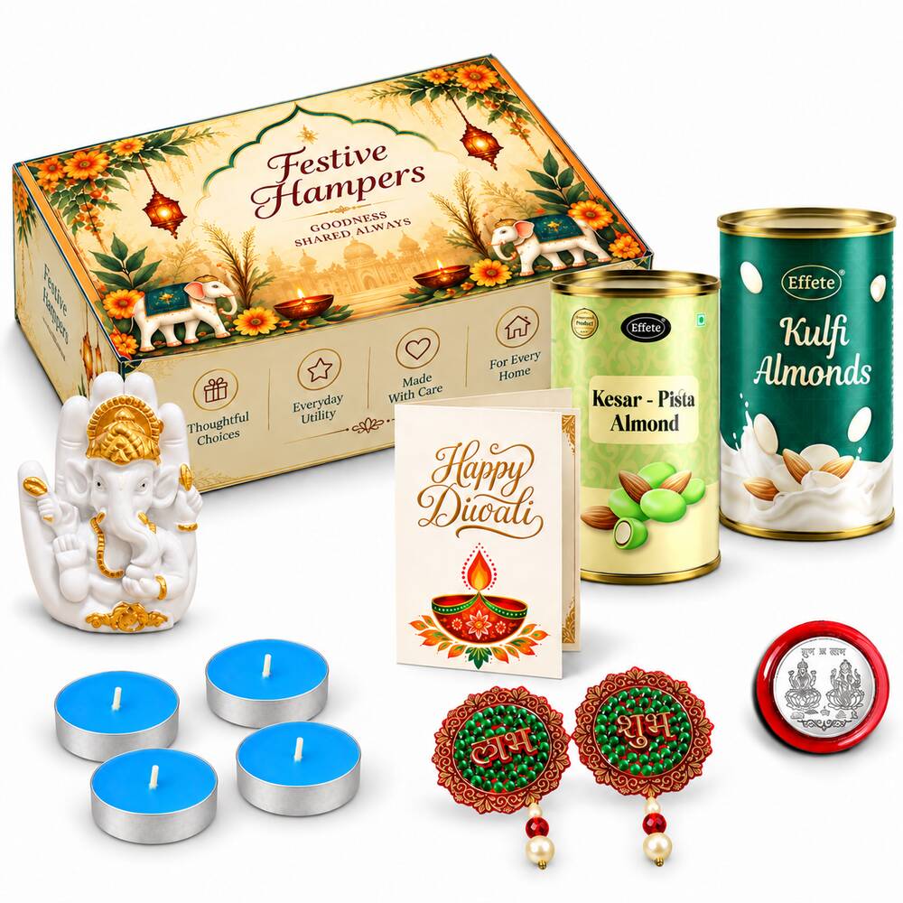 Kulfi Almond and Kesar Pista Almond Ganesh Hamper