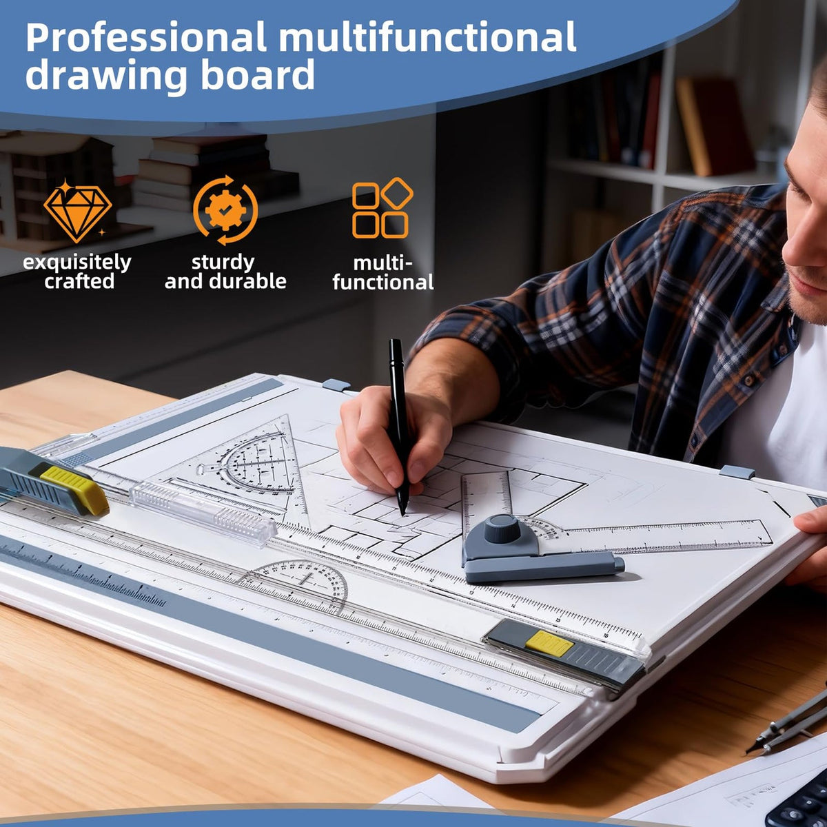 Architectural mechanical rulers set