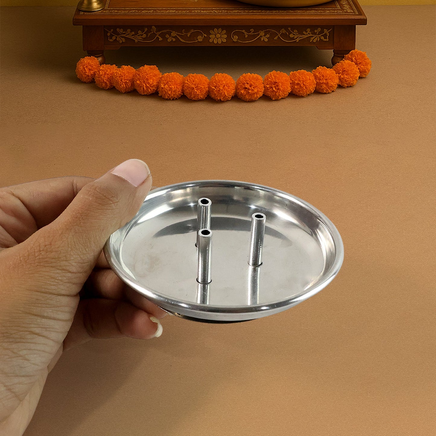 Triple stick incense holder