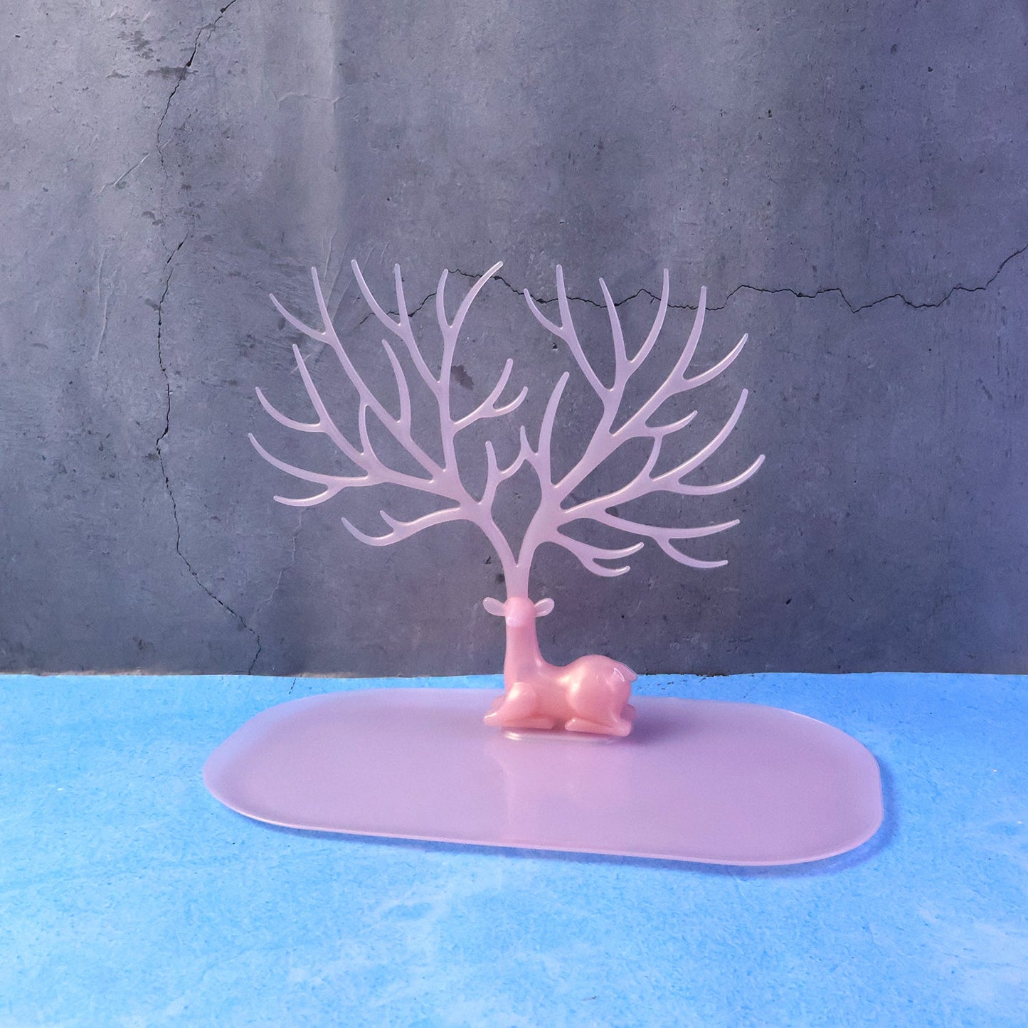 plastic jewelry holder stand antler design