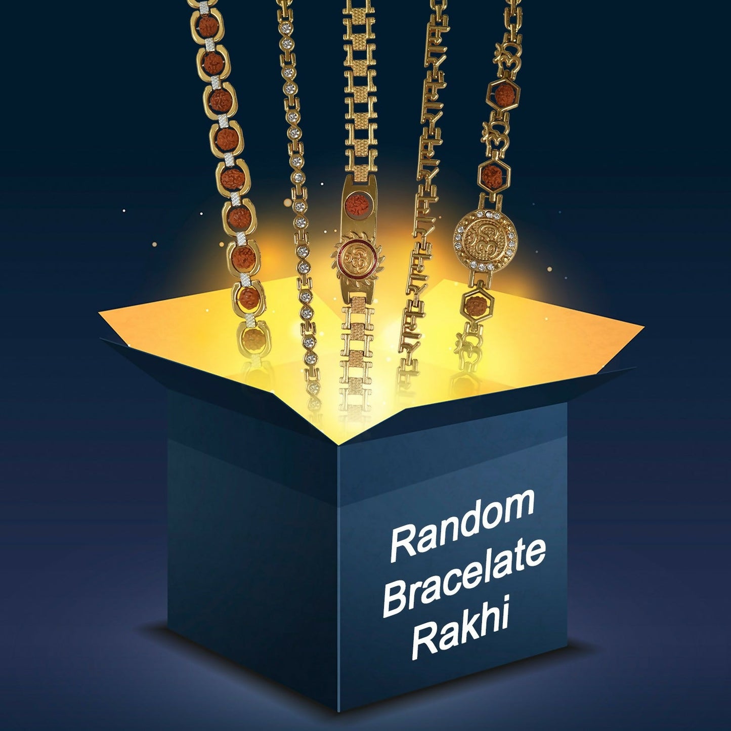 Bracelet rakhi for brother with surprise random design for Raksha Bandhan celebration