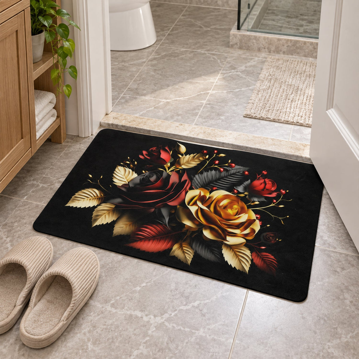 Floor mat anti slip back detail