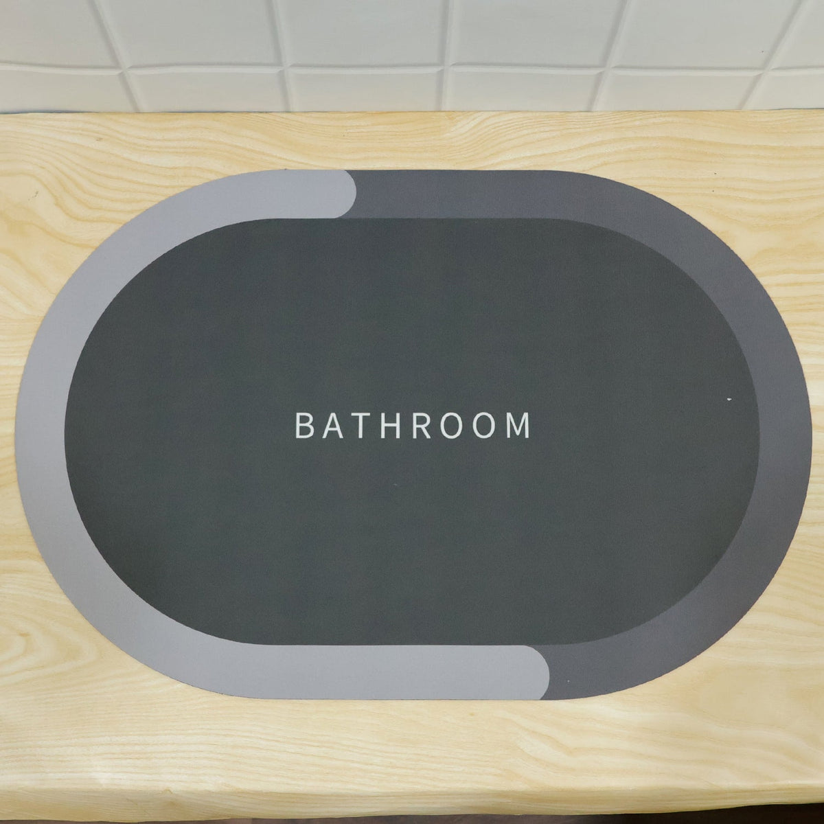 Bathroom door mat bathroom use