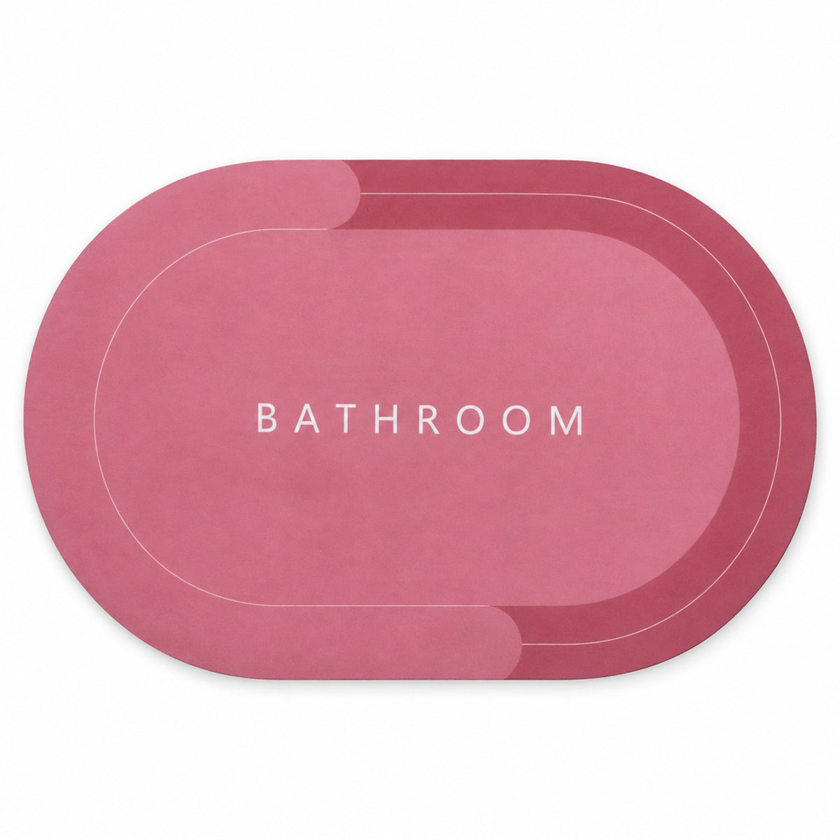 Bathroom rug design view