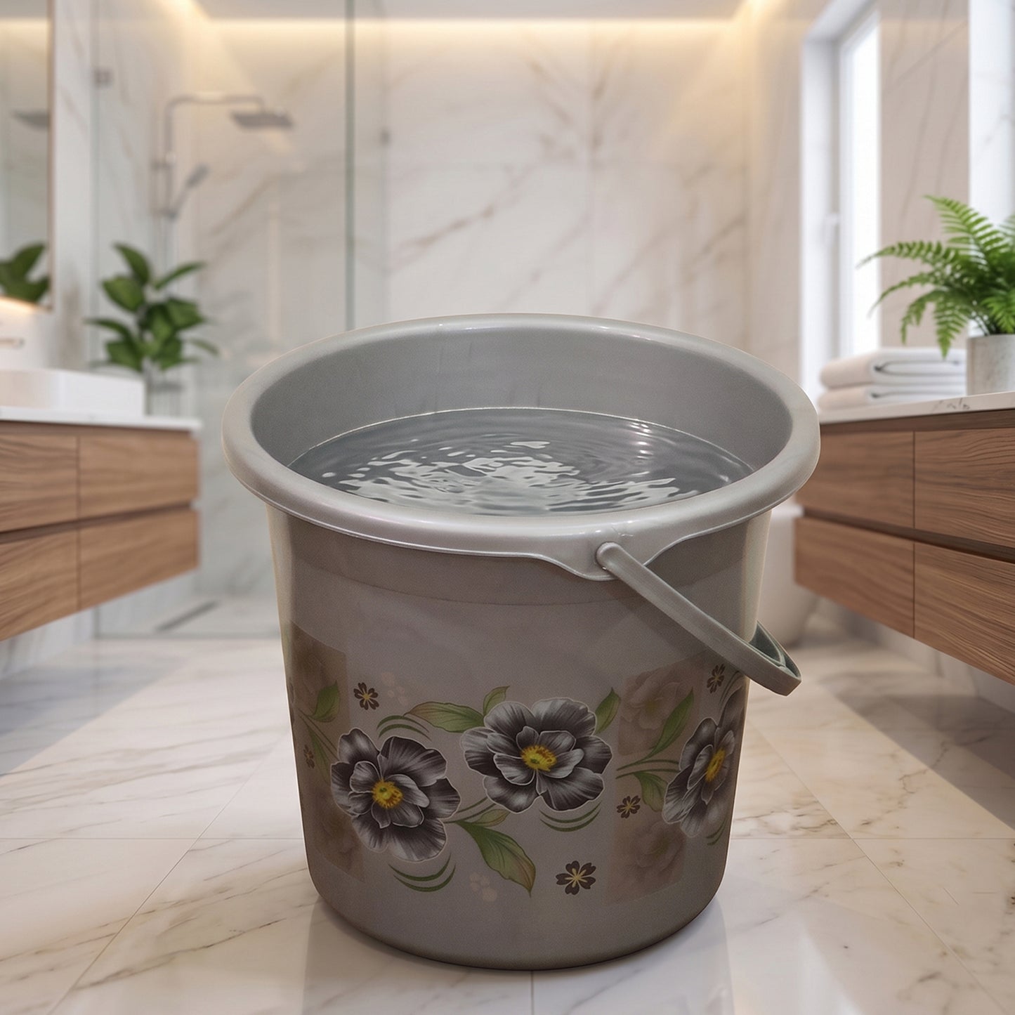 Large Capacity Plastic Bathroom Set of 7Pieces (1pc Big Tub, 1pc bucket,1pc , 1pc Mug, 1pc Soap Case, 1pc , 1pc Stool)