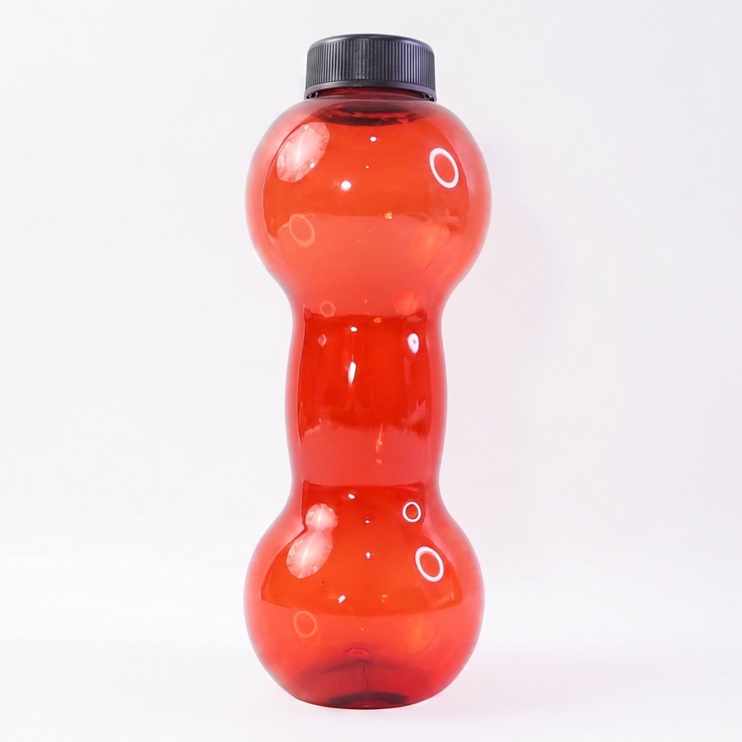 Plastic Dumbbell Shaped Water Bottle 550 ML for Fitness and Daily Hydration