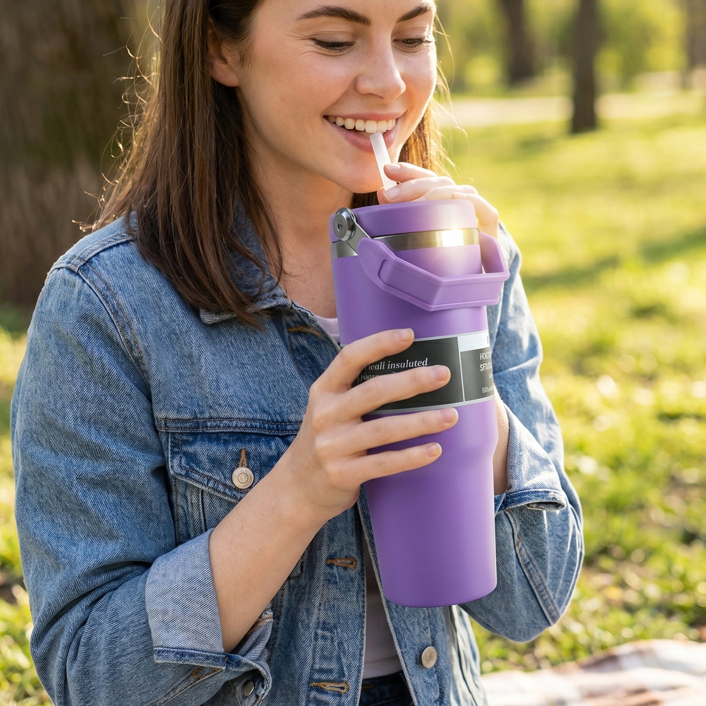 Premium Stainless Steel Vacuum Insulated Travel Mug Tumbler (890ML / 1 Pc / Mix Color)