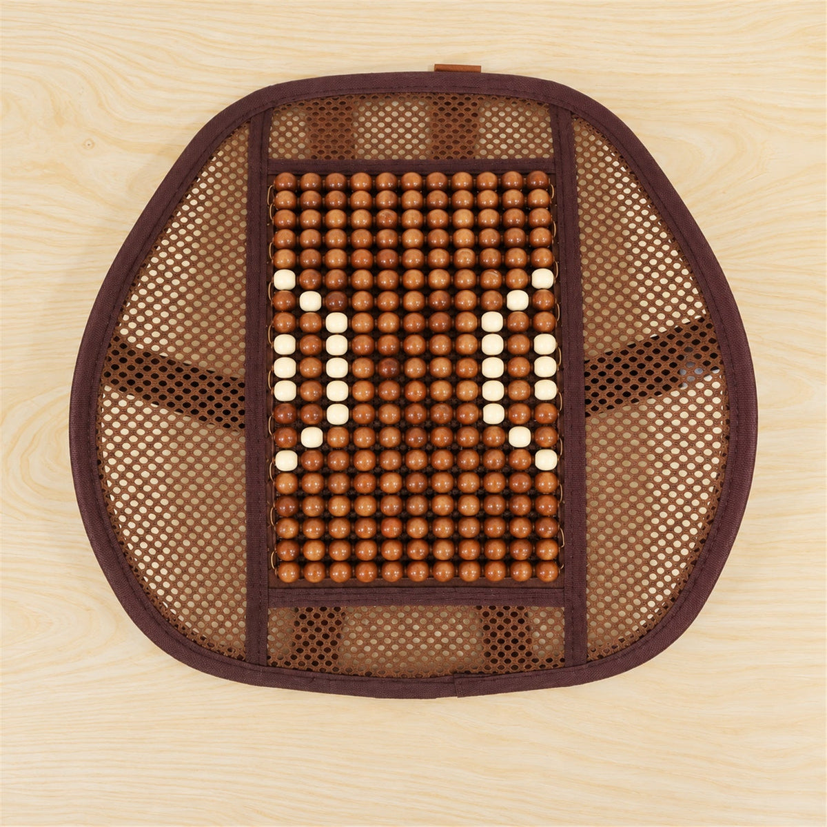 Brown Mesh Car Seat Back Support