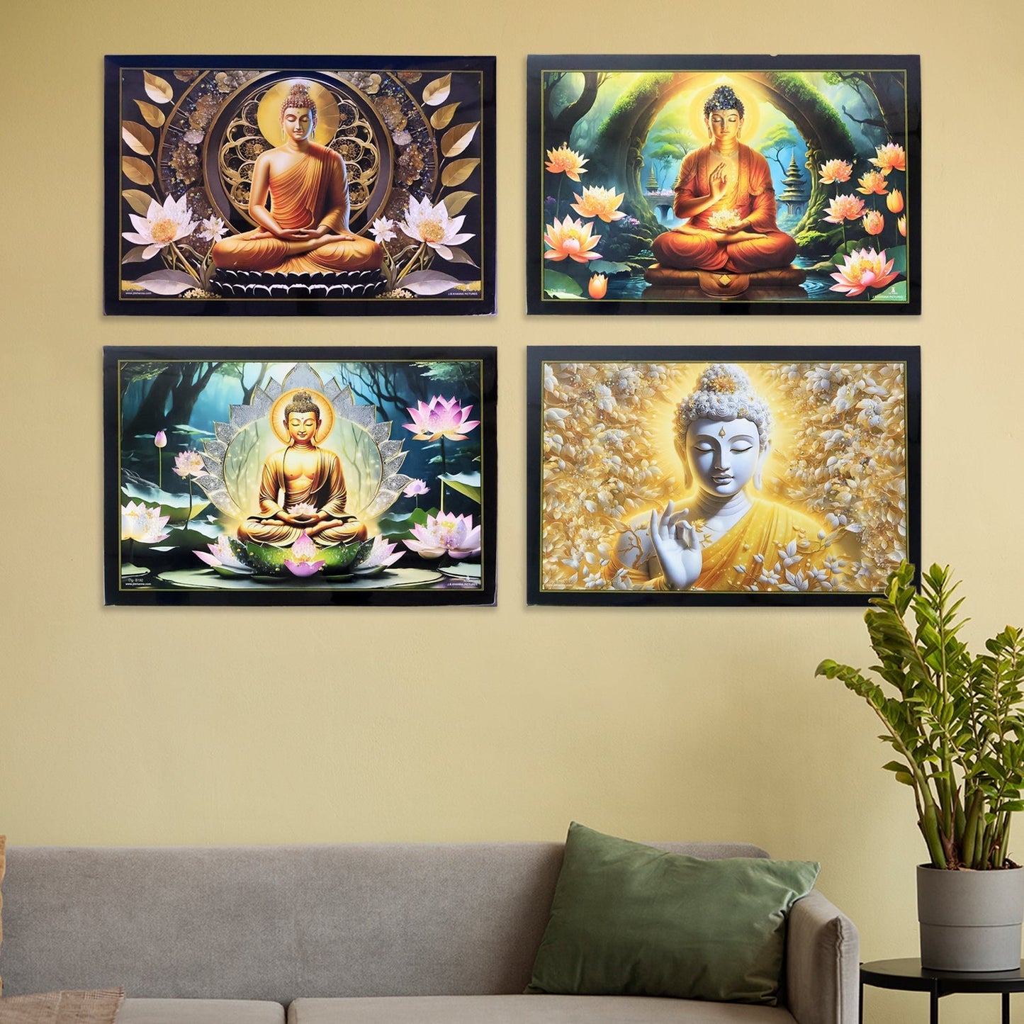 Lord Buddha Wall Painting Frame