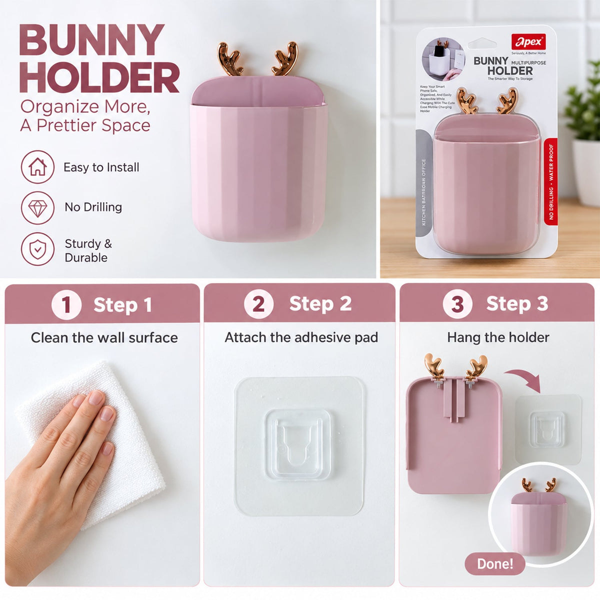 Phone holder feature view
