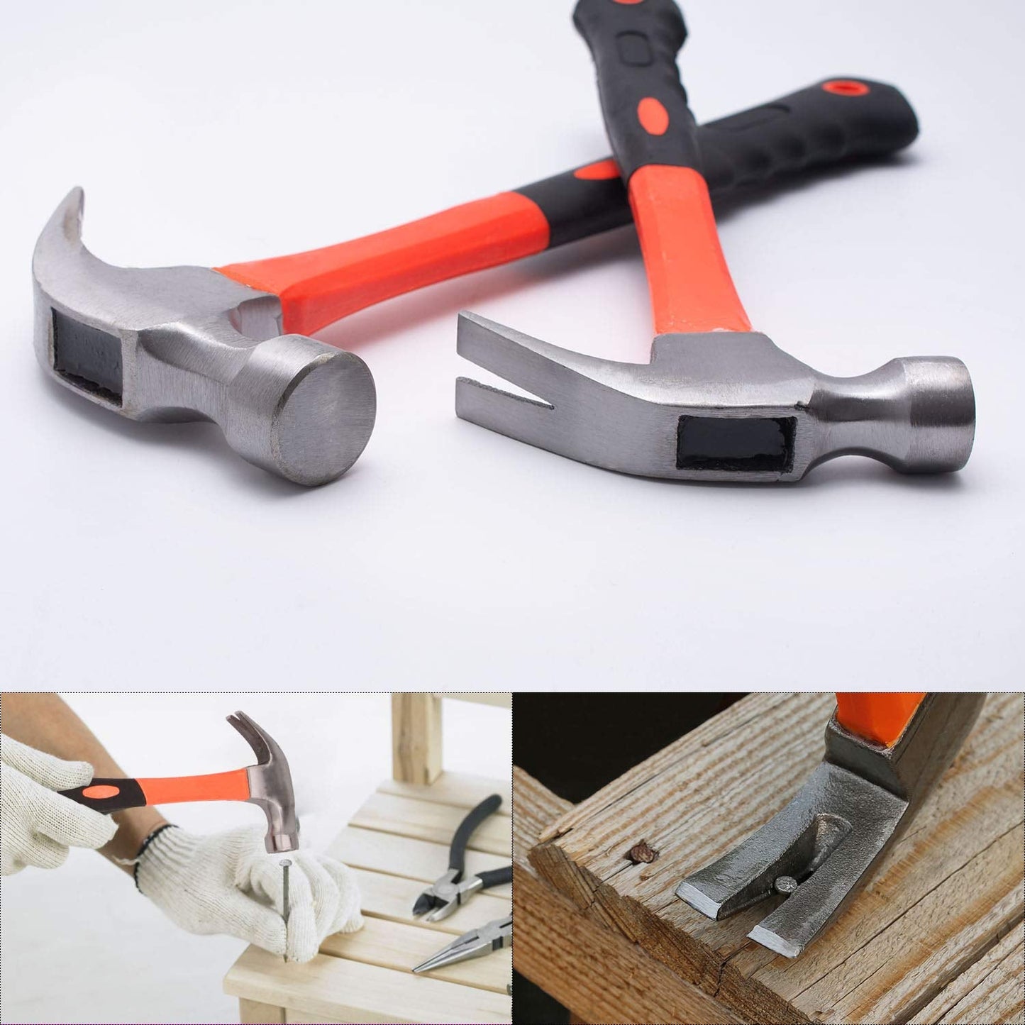 Claw Hammer with Ergonomic Handle (1 Pc, 27 Cm)