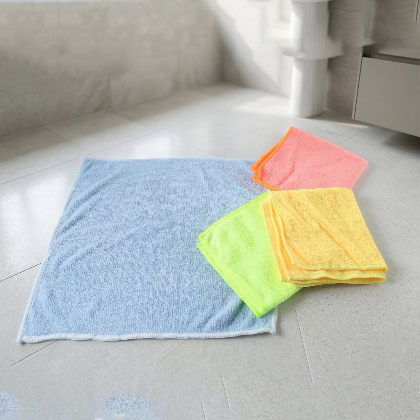 Multi-Purpose Microfiber Cleaning Cloth Set (4 Pc, 29x30 Cm)