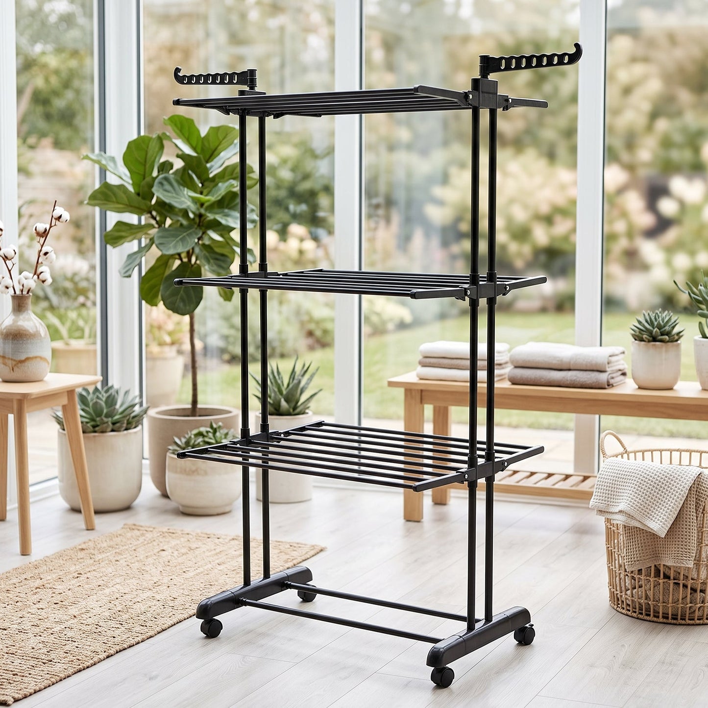 Cloth drying stand size dimensions