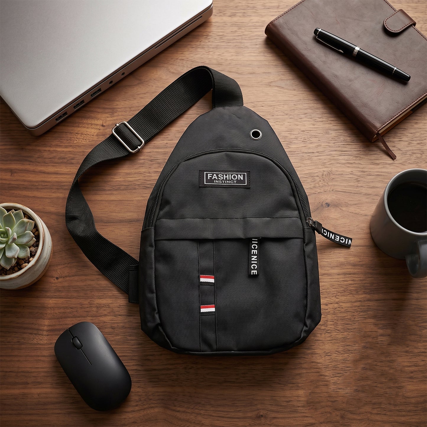 Waterproof Waist Bag, Shoulder Bags USB Charging Earphone Hook Sling Travel Bag (1 Pc / Mix Color)