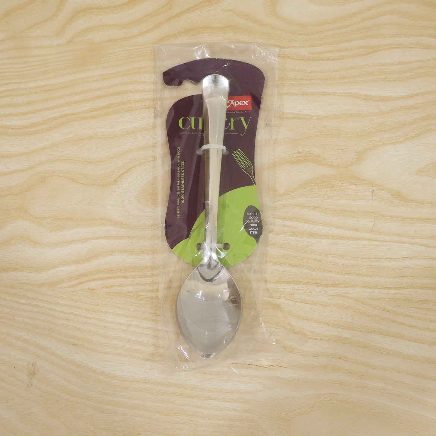 Live photo of Apex 6 piece dessert spoon set