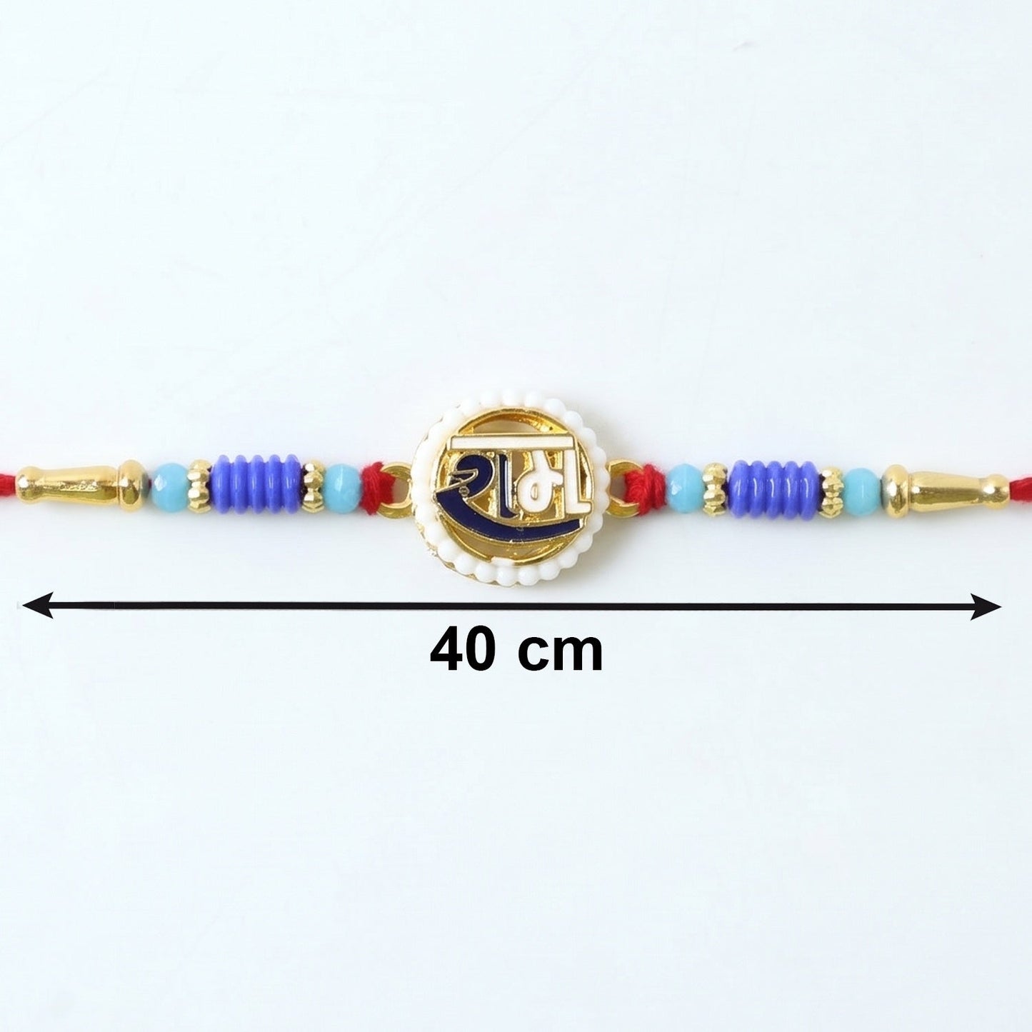 Comfortable and lightweight thread of Ram Naam Devnagari Rakhi