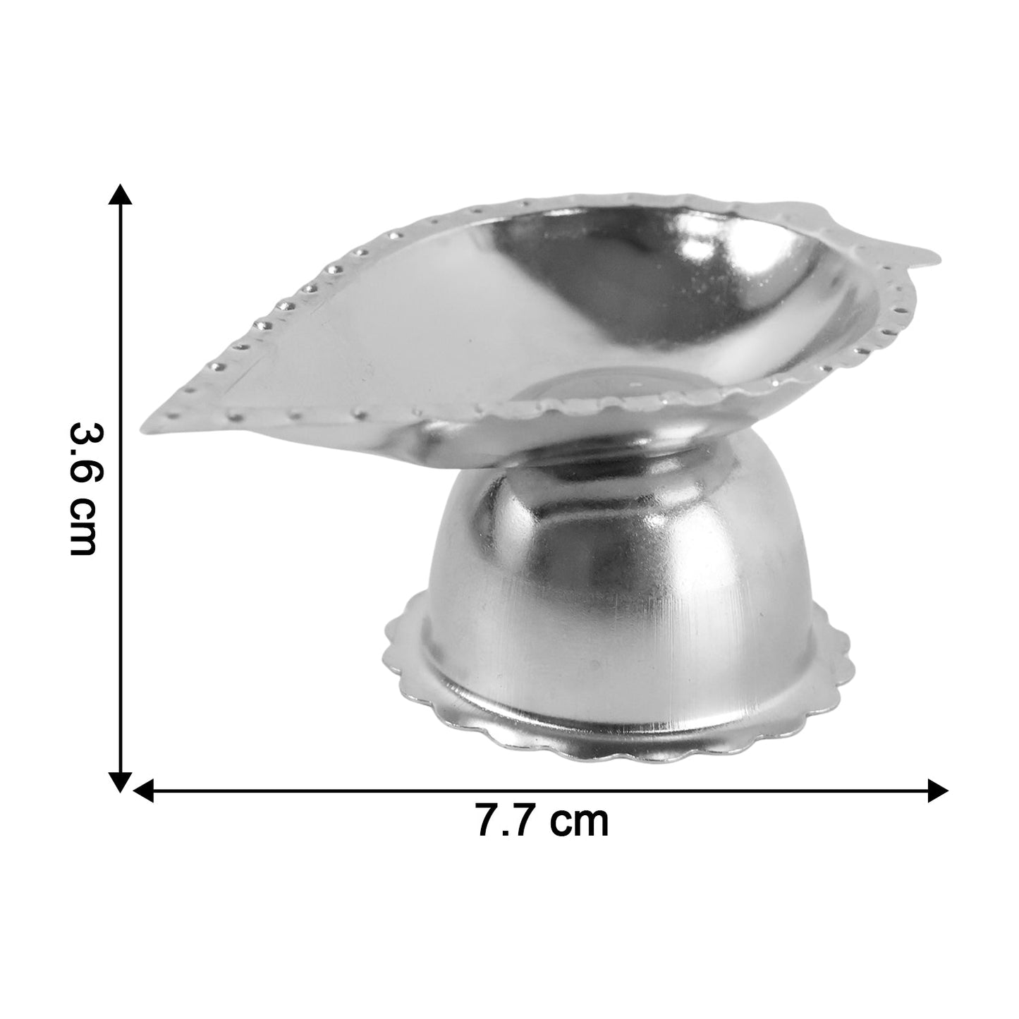Polished metal puja stand