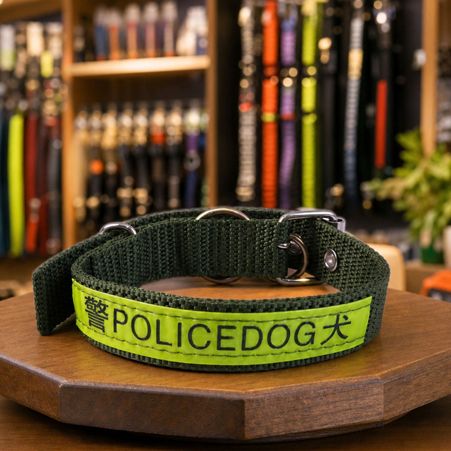 Heavy Duty Nylon Dog Collar with Metal Buckle Reflective Adjustable (1 Pc)