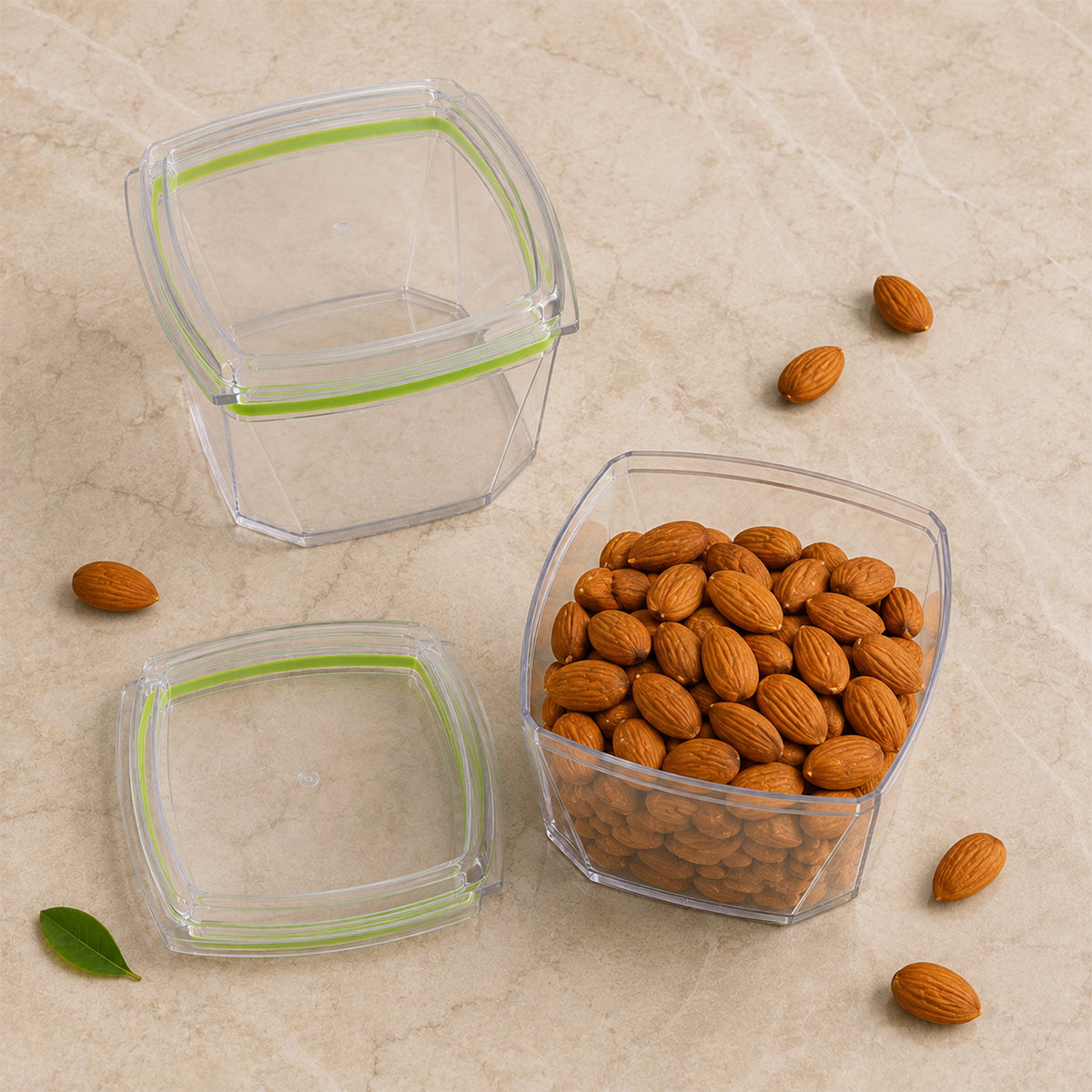 Food Storage Container Set with Leak-Proof Lid (500 ML / 2 Pc)