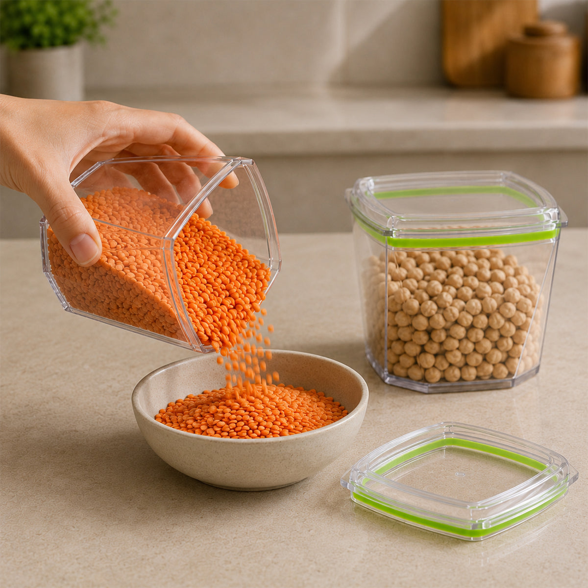 Food Storage Container Set with Leak-Proof Lid (500 ML / 2 Pc)